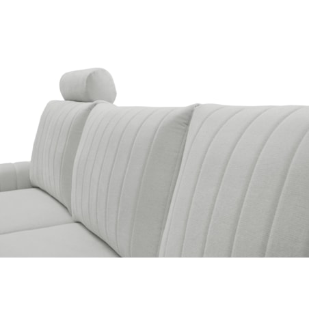 Elegancki narożnik MANGO z funkcją spania lewy - kolor popiel