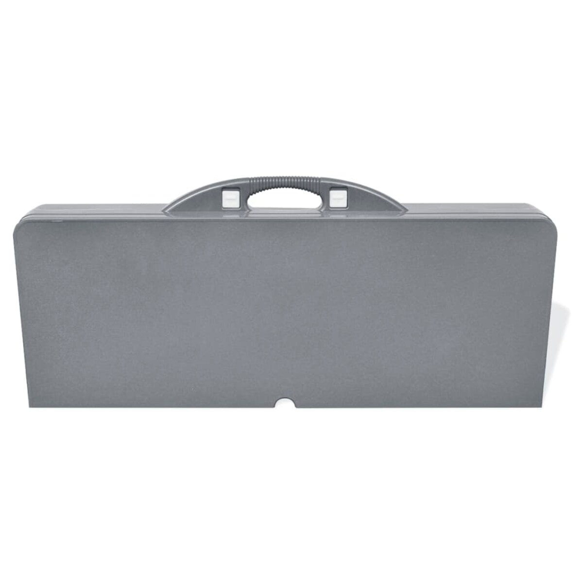 vidaXL Zestaw kempingowy, stół i 4 stołki, aluminium, jasnoszary