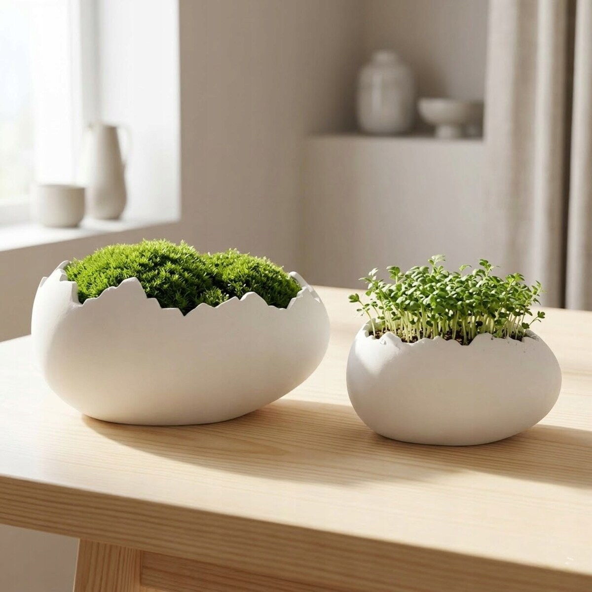 DONICZKA WIELKANOCNA ZAJĄC BIAŁA WIELKANOC PREZENT KWIATY JAJKO JAJO 2 szt