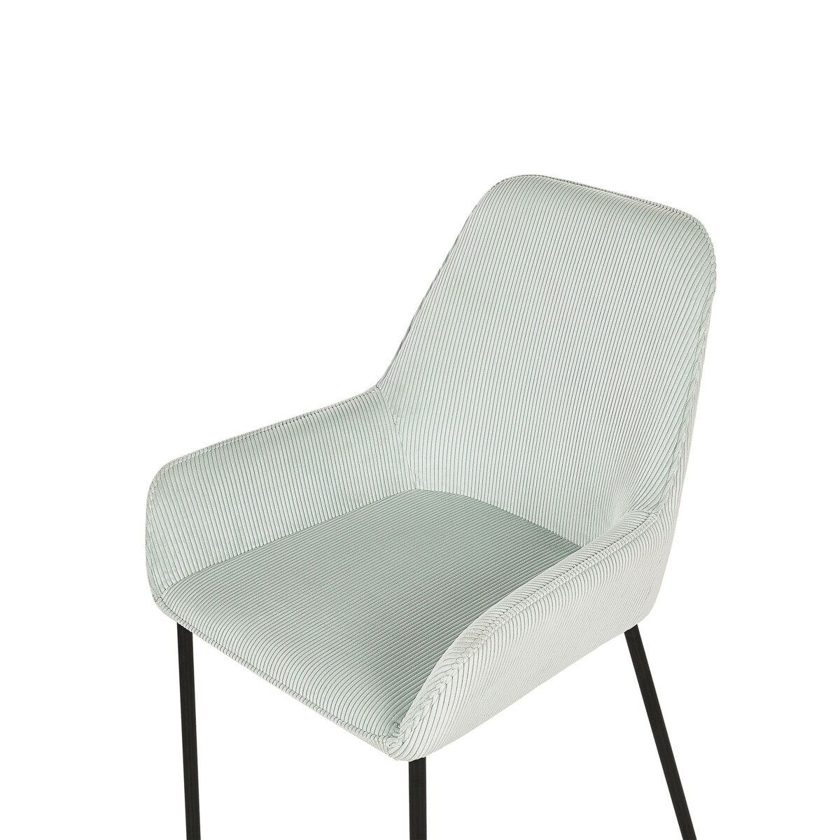 Zestaw 2 krzeseł do jadalni sztruksowy miętowy LOVERNA