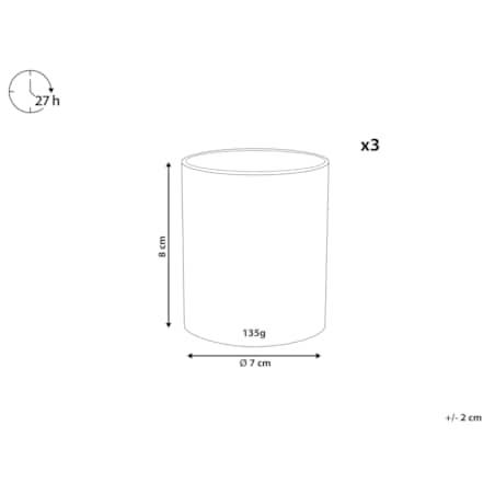 3 świece zapachowe sojowe złote jabłko/ czekolada/ bursztyn SHEER JOY