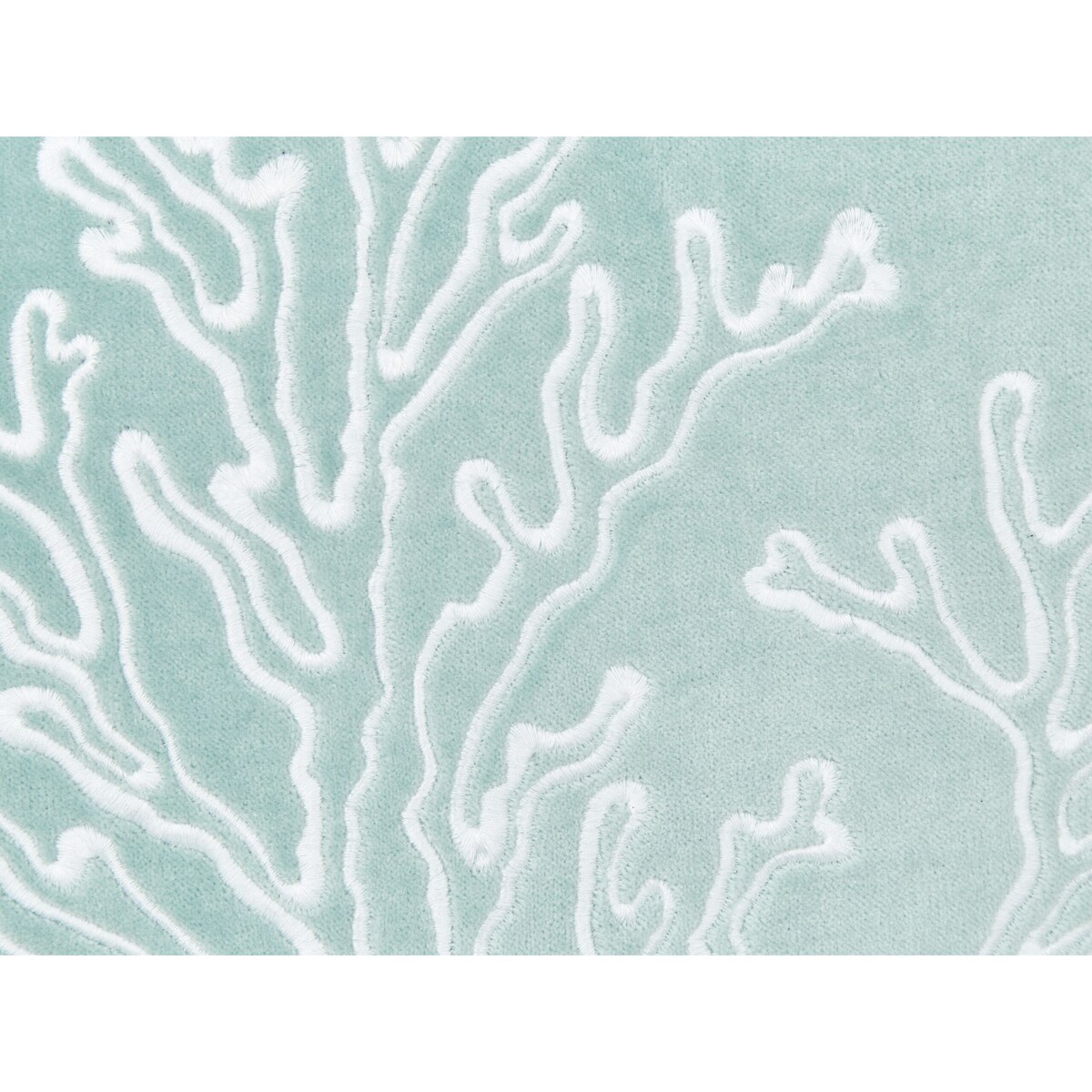 2 poduszki dekoracyjne w koralowce welurowe 45 x 45 cm miętowe NORI