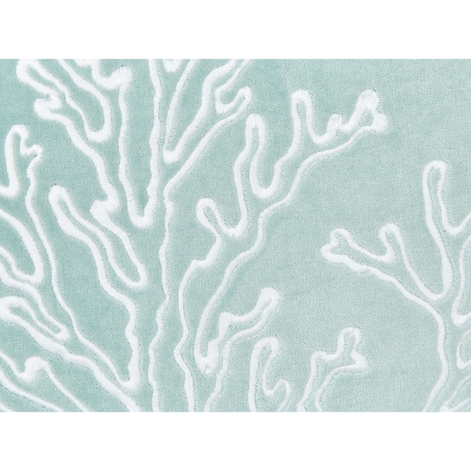 2 poduszki dekoracyjne w koralowce welurowe 45 x 45 cm miętowe NORI