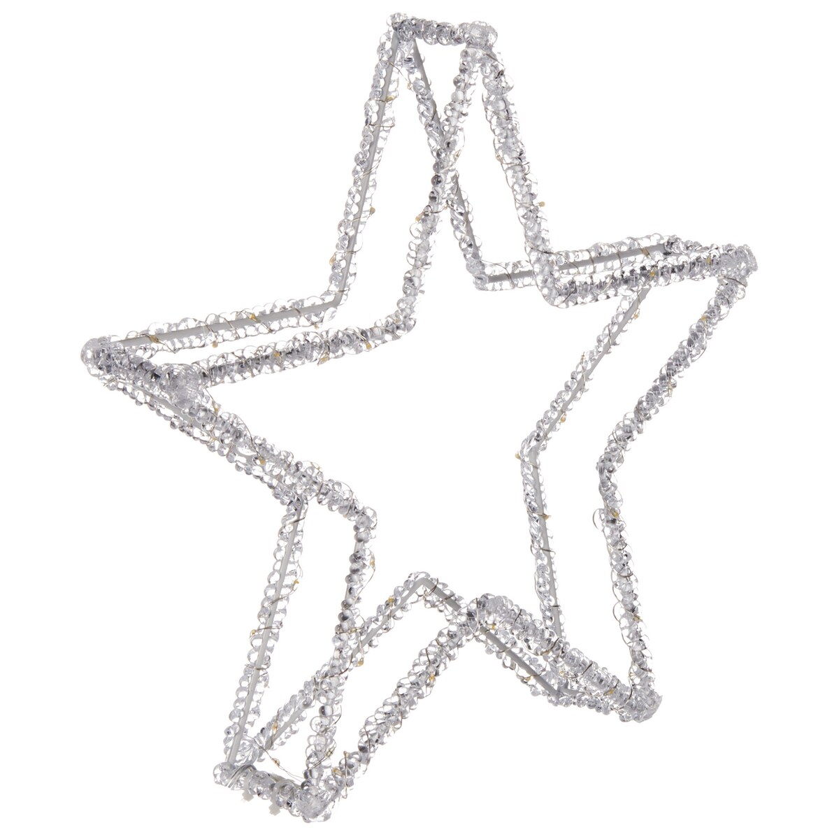 Dekoracja ogrodowa LED SIMO Gwiazda 31 cm Biały