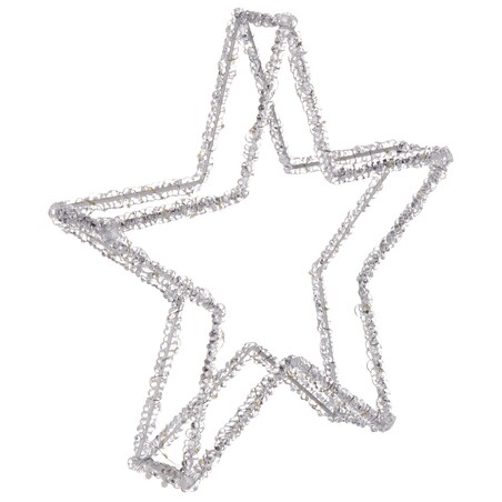 Dekoracja ogrodowa LED SIMO Gwiazda 31 cm Biały