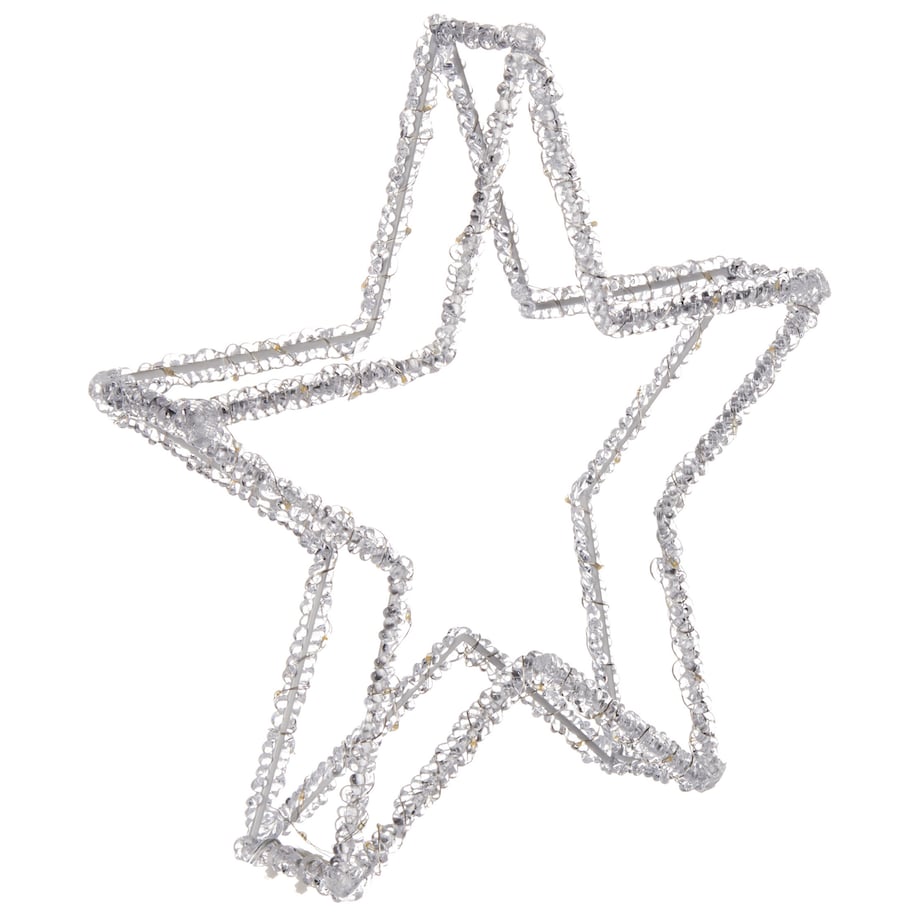 Dekoracja ogrodowa LED SIMO Gwiazda 31 cm Biały