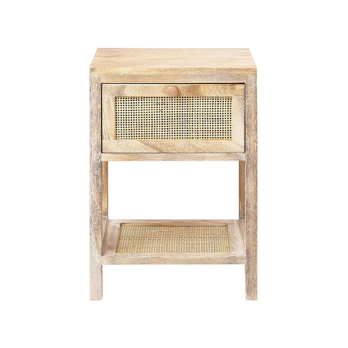 Szafka nocna 1 szuflada ESTO Drewno paulownia Jasnobrązowy