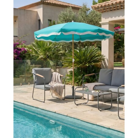 Parasol ogrodowy 232 cm SESTRIERE Turkusowy