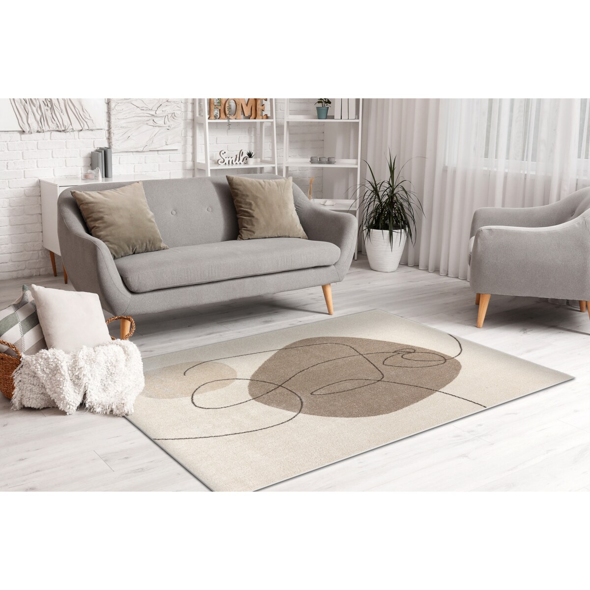 Dywan FUSION 8299 krem / beż - Geometryczny, 120x170 cm