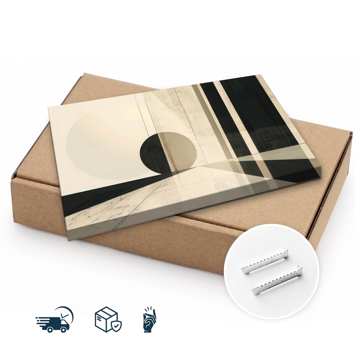 Obraz Canvas Do Salonu Sypialni Abstrakcja Kształty Geometria 70x50cm