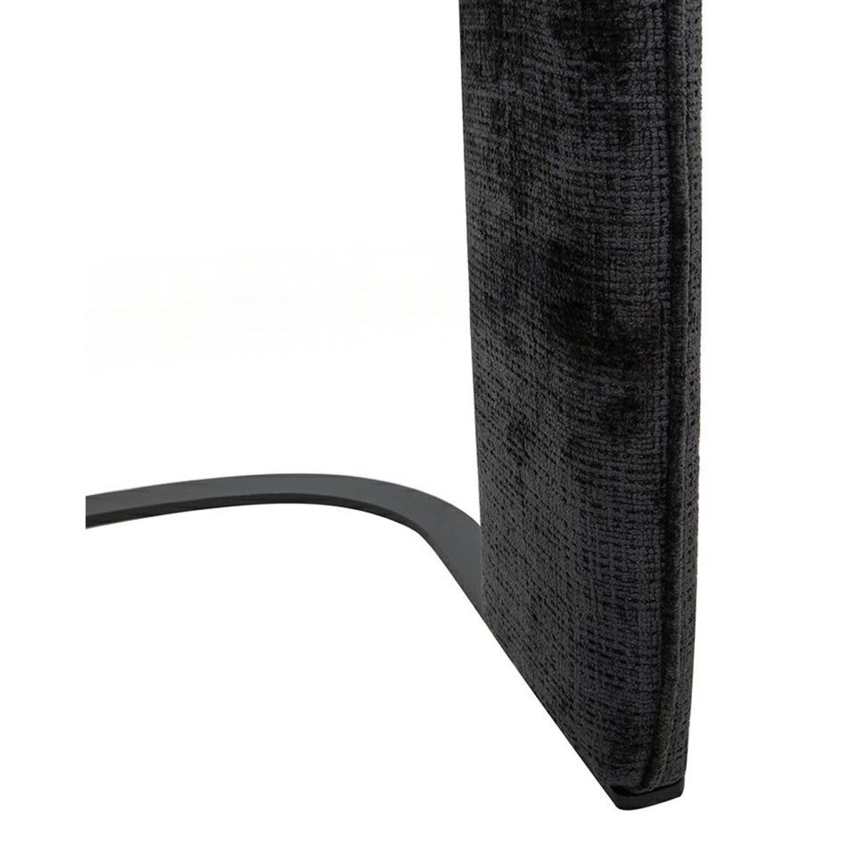 Krzesło tapicerowane BORA czarne