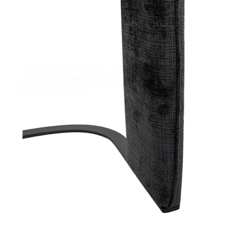 Krzesło tapicerowane BORA czarne