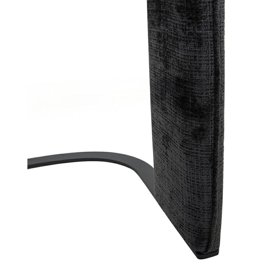 Krzesło tapicerowane BORA czarne