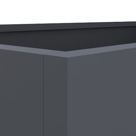 vidaXL Donica, antracytowa, 62x40x39 cm, stal