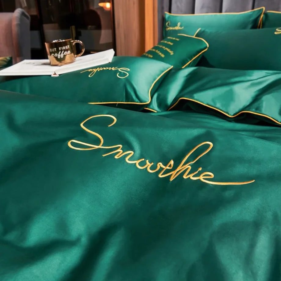 pościel mikrofibra z haftem 160x200 cm