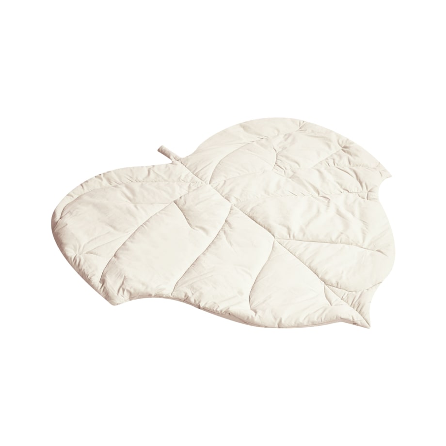 Mata do zabawy liść 110 x 110 cm złamana biel HELIKON