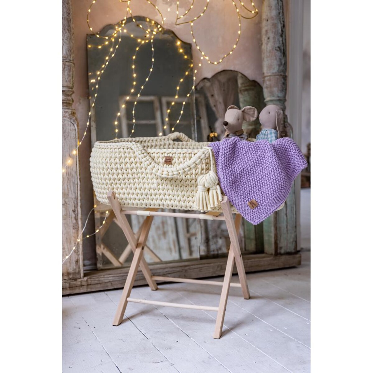 Kocyk Sensoryczny dla Noworodka - Lawendowy - 70x50cm