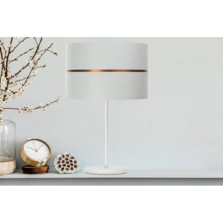 Lampa stołowa SIMPLY GLAMOUR biała