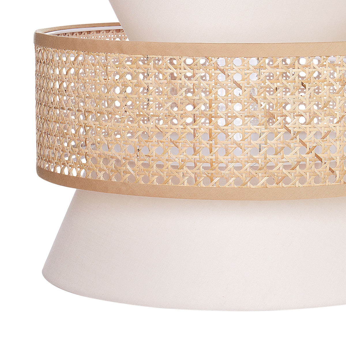 Lampa wisząca LUYANO Rattan Beżowy