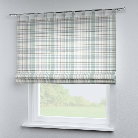 Roleta rzymska Verona 80x160 kratka zielono-szary melanż