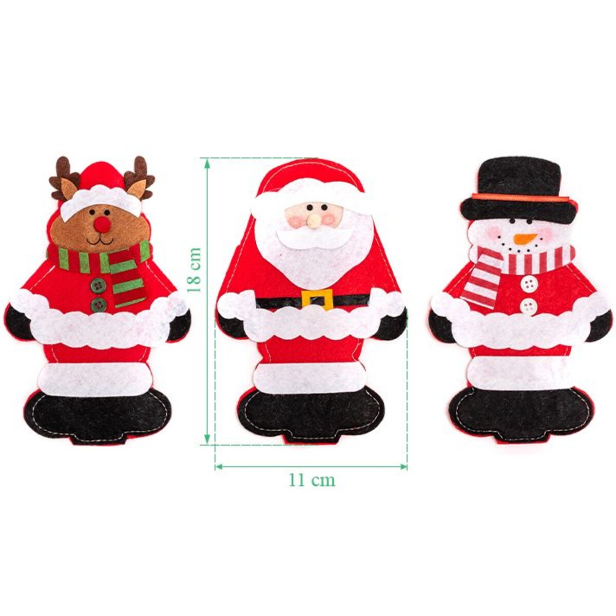 Pokrowiec na sztućce Świateczny 3 szt 311407