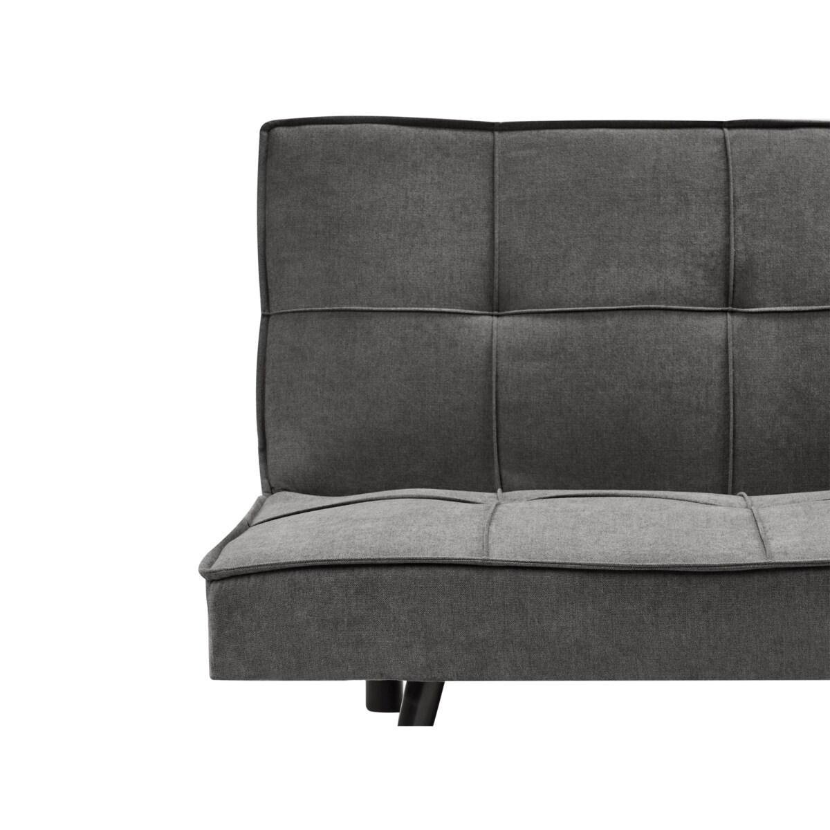 Sofa rozkładana HASLE Ciemnoszary Tkanina