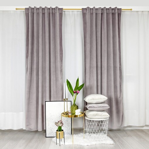 Zasłona w kolorze brudnego różu Werona 140x240cm