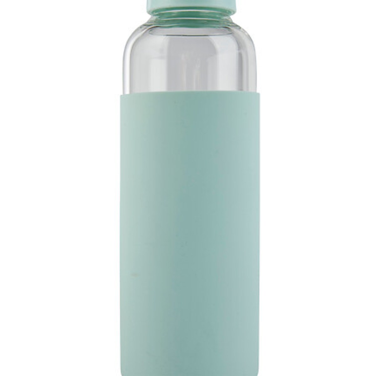 Butelka szklana z pokrowcem MIĘTOWA