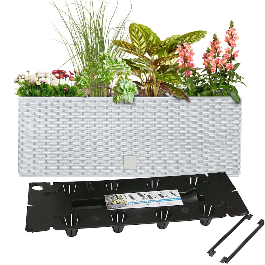 Korytko Balkonowe Skrzynka Ratanowe Taras Donica 30 L