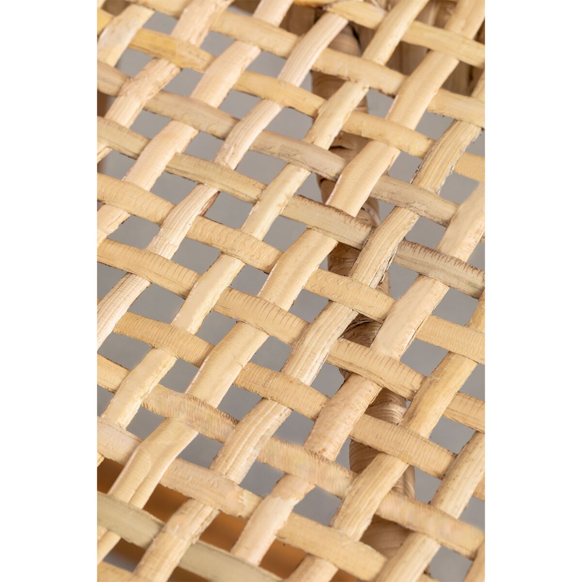 Stołek krzesło barowe z drewna tekowego i rattanu Catua 60 cm