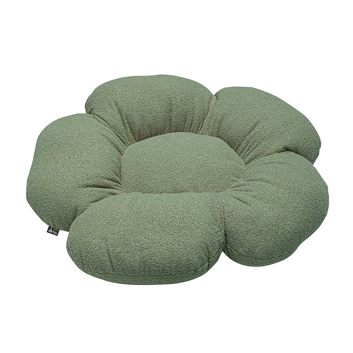 Poduszka kwiatek Mia XXL, zielony, 100 cm, Boucle