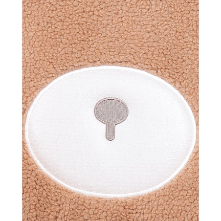 Fotel dziecięcy miś sztuczne futro brązowy BOO