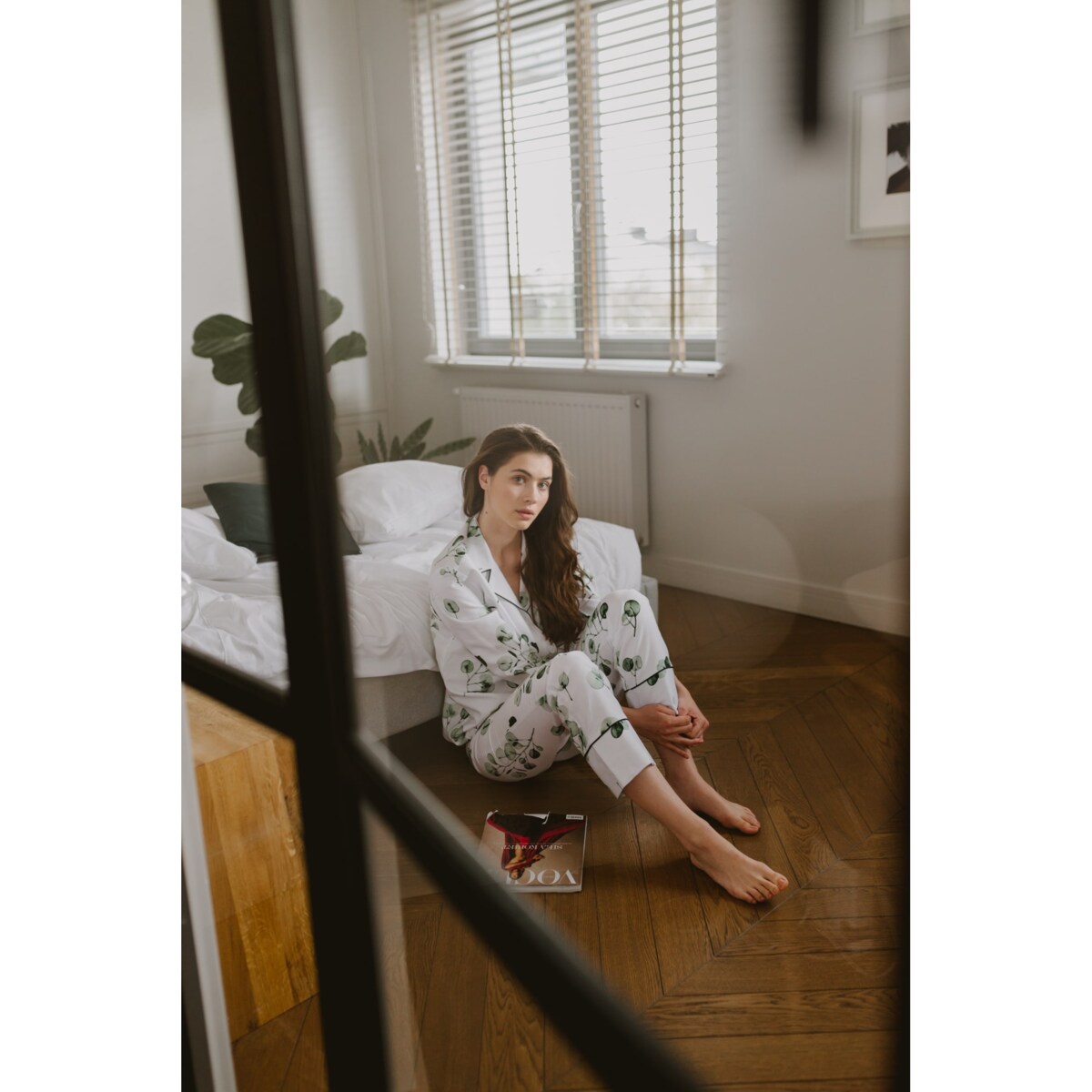 Piżama Eukaliptus długa XS