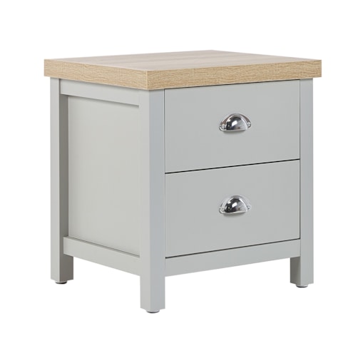 Szafka nocna 2 szuflady szara CLIO