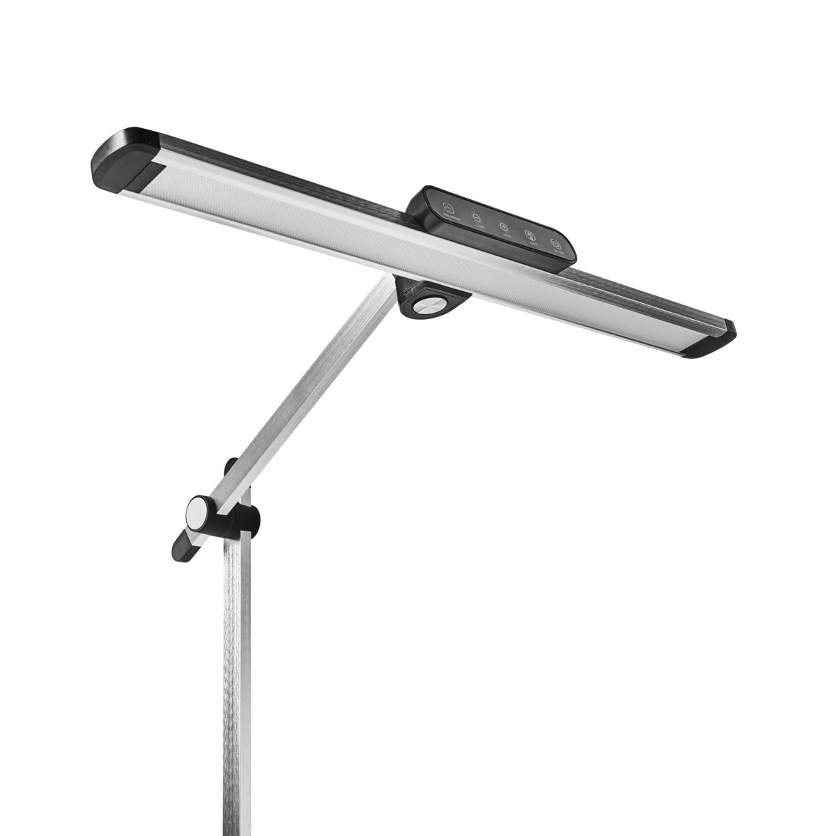 Lampa biurkowa LED SERPENS Ze ściemniaczem Srebrny