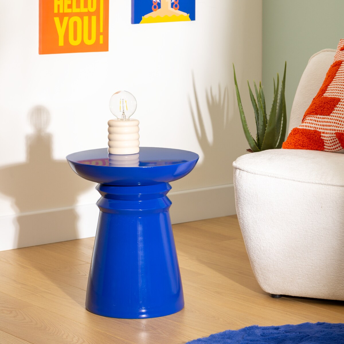 Lampa stołowa żarówka PERRY, Ø 9 cm