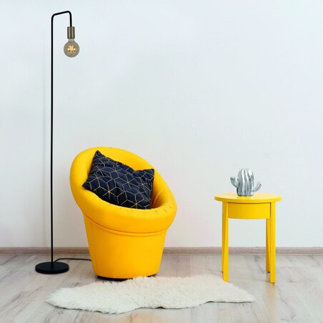 Minimalistyczna lampa podłogowa Modo 2097222 stojąca do sypialni czarna