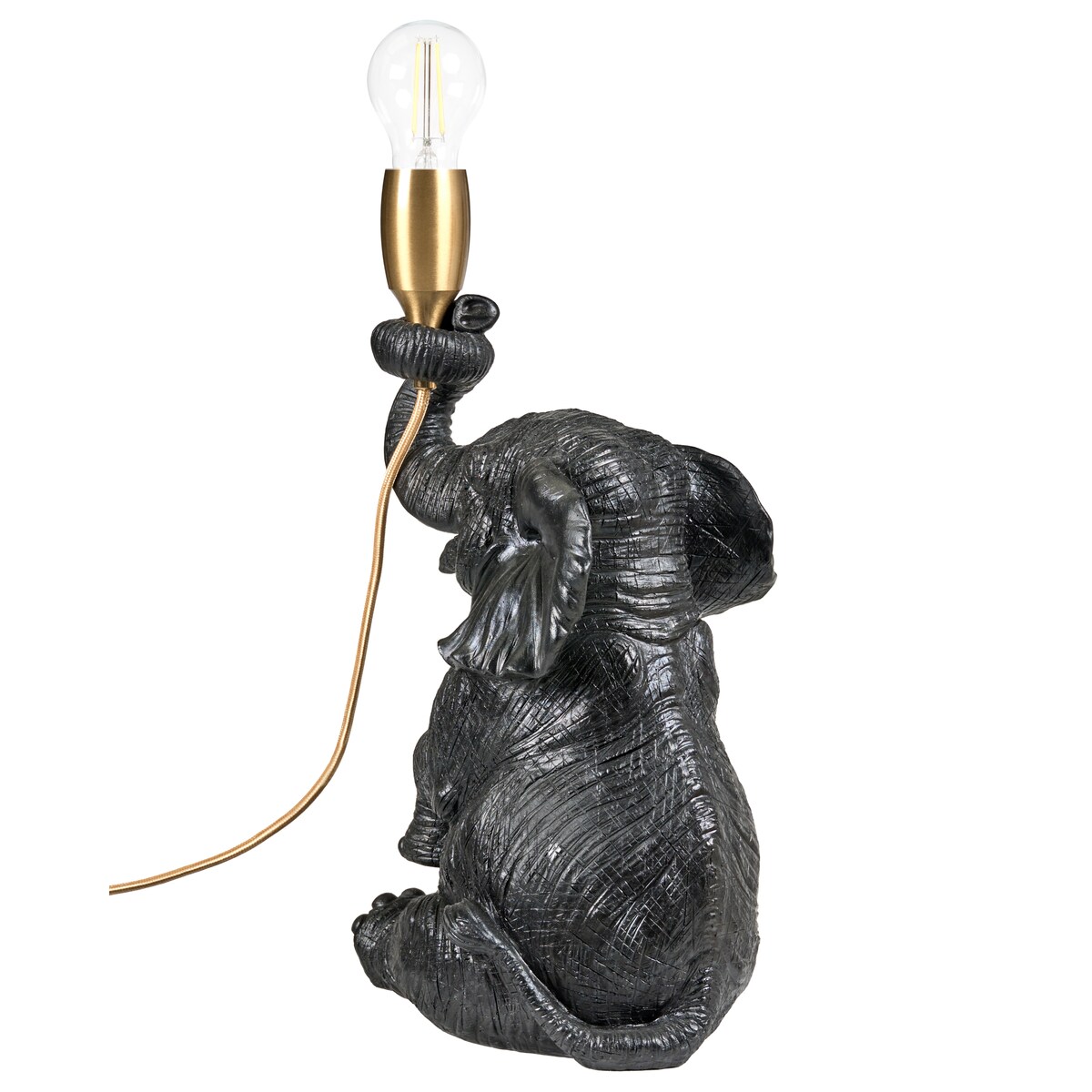 Lampa stołowa Słoń FORTUNA Czarny
