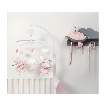 Karuzela z pozytywką do łóżeczka myszki baletnice LILIBELLE Sauthon