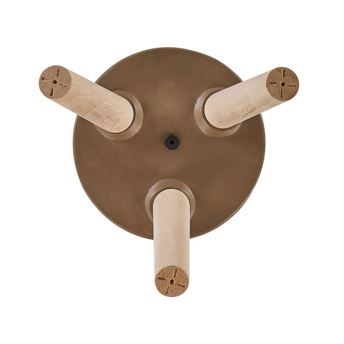 Doniczka na stojaku 22 x 22 x 43 cm beżowo-brązowa KOTTES