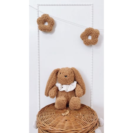 Przytulanka Królik z frotką - Camel