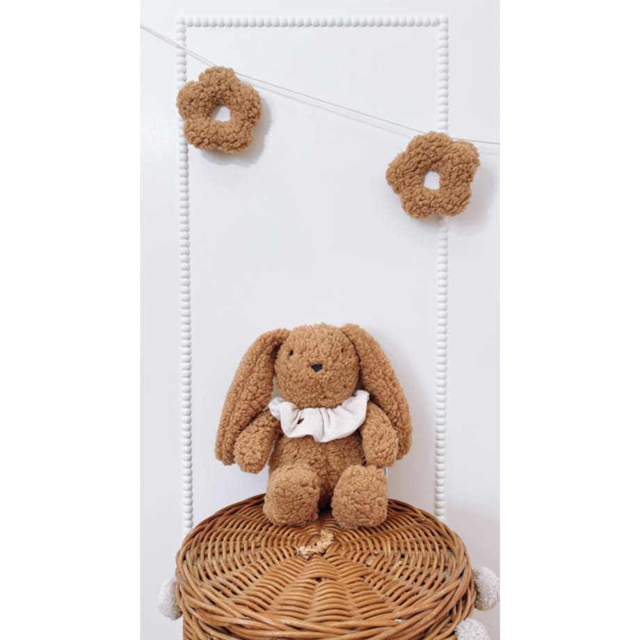 Przytulanka Królik z frotką - Camel