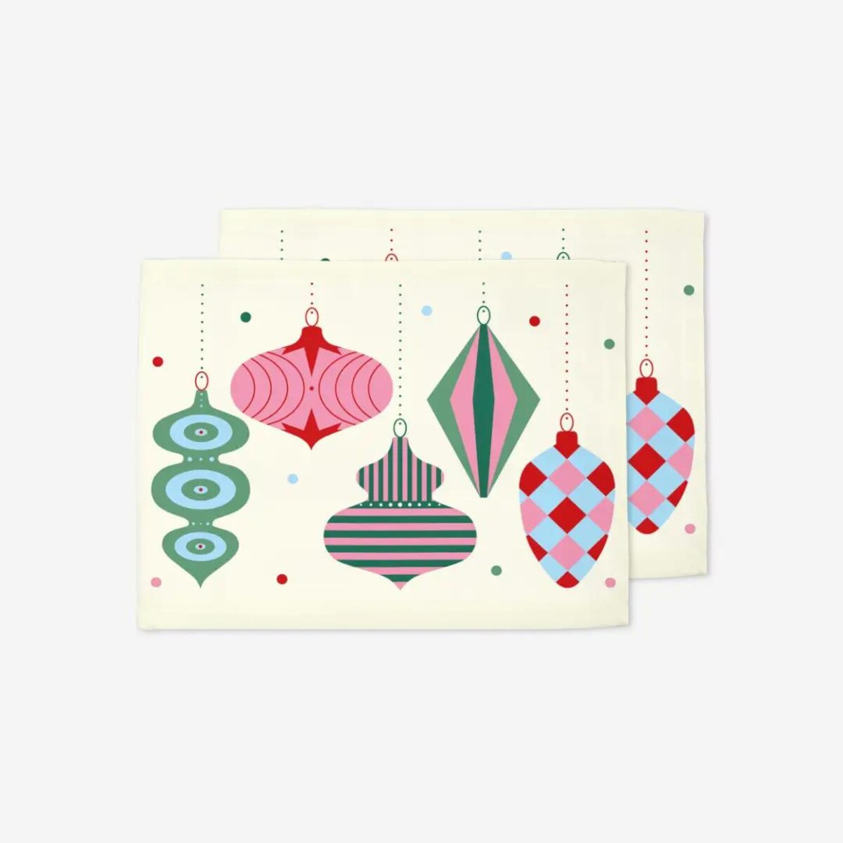 Podkładki świąteczne - Bombki