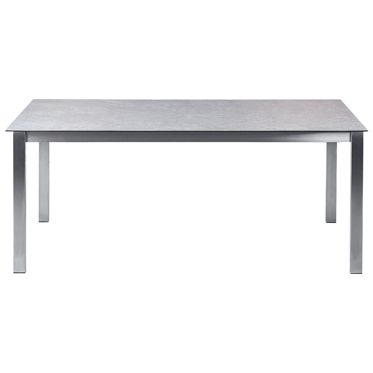 Stół ogrodowy szklany 180 x 90 cm szary COSOLETO