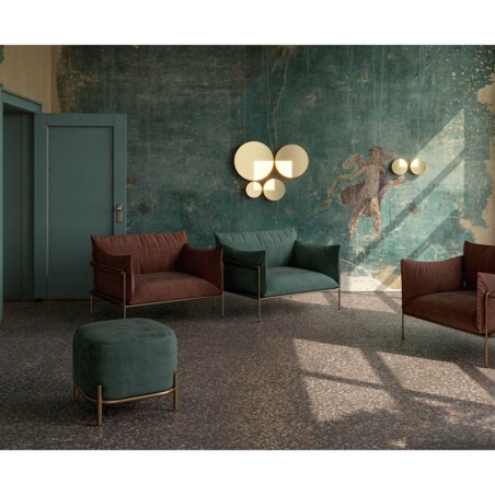 Lampa ścienna Jupiter MOD320WL-L5BS3K LED 6W okrąg mosiądz