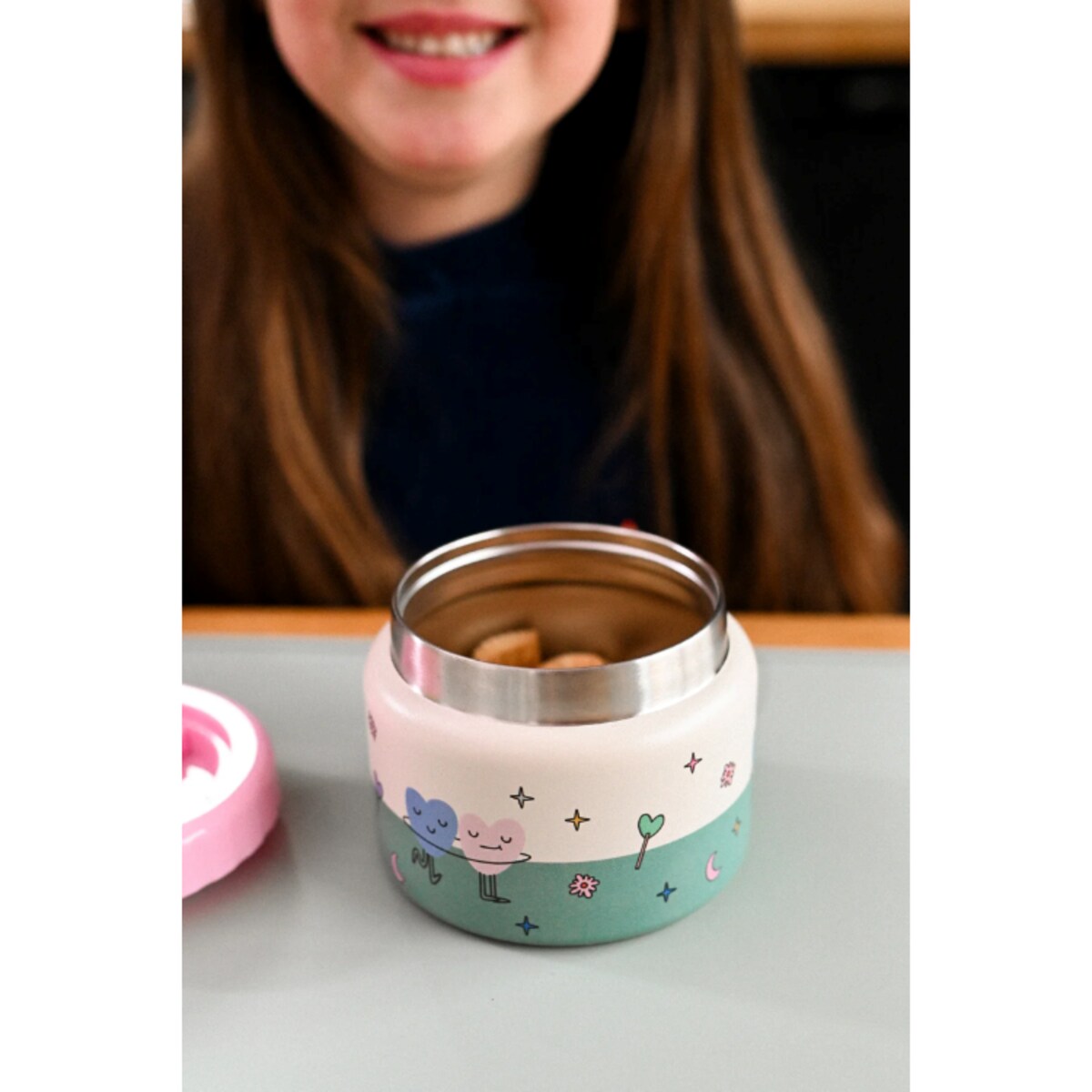 THE COTTON CLOUD termos dla dzieci, Dancing Hearts