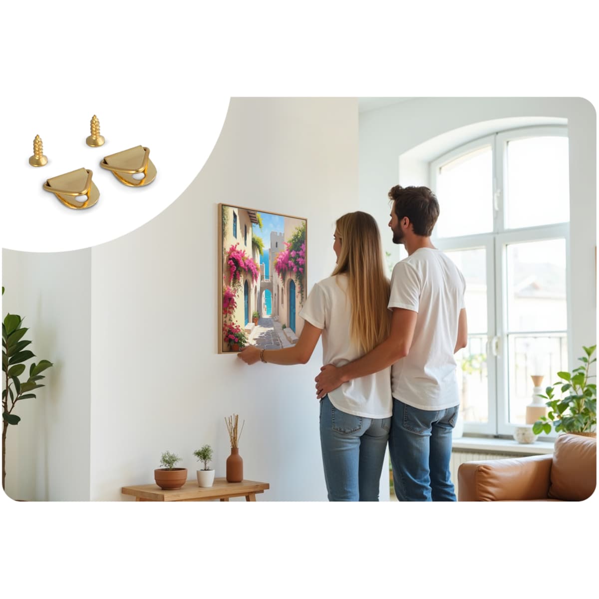 Malowanie po numerach obraz z ramą 40x50 Pejzaż miejski Massido