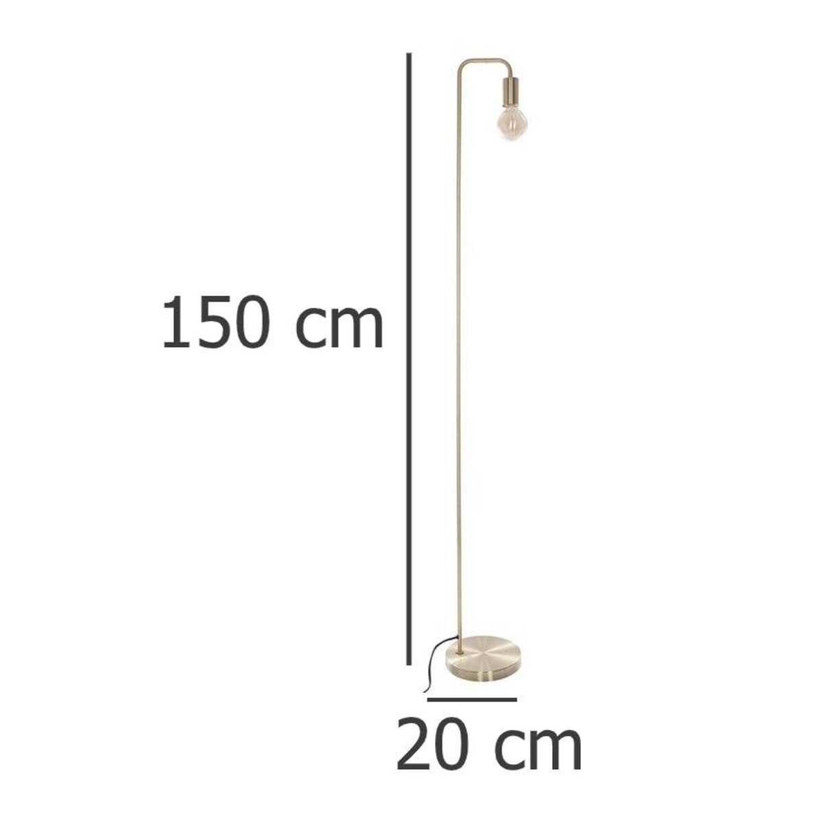 Lampa metalowa podłogowa do salonu