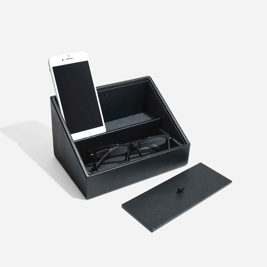 Stacja dokująca i pudełko na biżuterię Stackers czarne