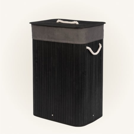 Kosz na pranie 60x42x32 cm 80 litrów LAVAGG czarny